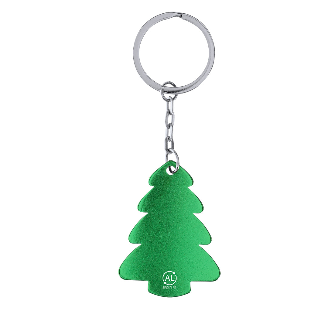 Shappier - Recycled Aluminium Christmas Tree Keyring for Bulk Orders