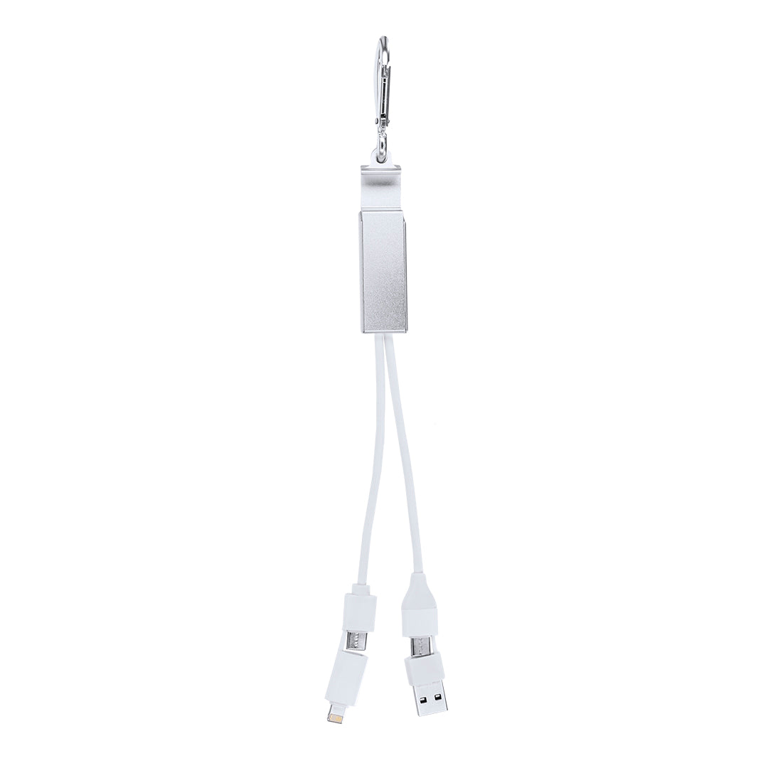 Leony Recycled Aluminium USB Charger with Hub – Sustainable Tech Accessory