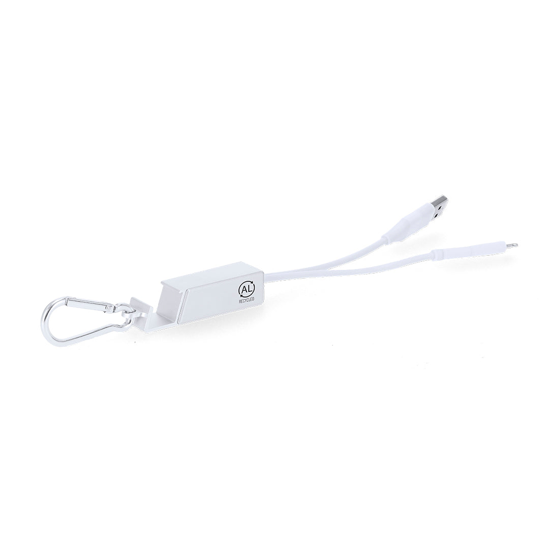 Leony Recycled Aluminium USB Charger with Hub – Sustainable Tech Accessory