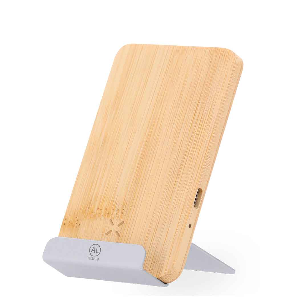 Dimitry Wireless Charger - Sustainable Bamboo & Recycled Aluminium
