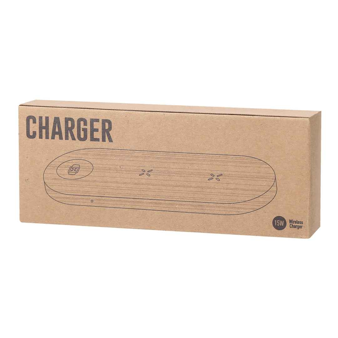 Tigris Wireless Multi-Charger – Sustainable Bamboo Charging Station