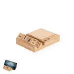 Dex Perpetual Calendar Notepad Holder – Stylish Bamboo Desk Accessory