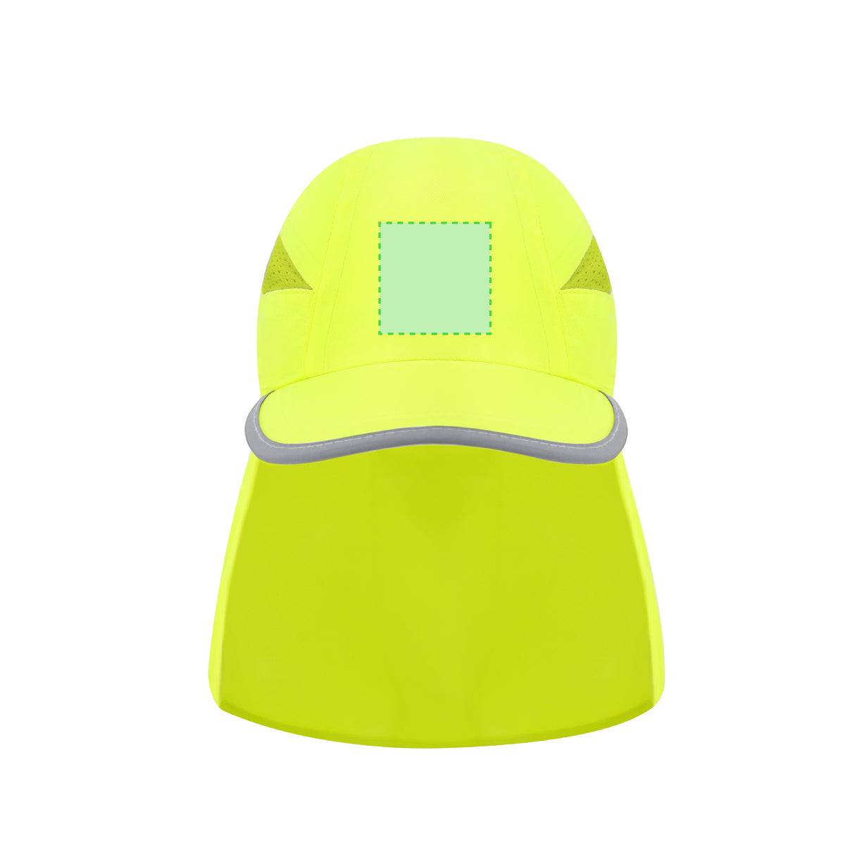 Fiola - Fluorescent Polyester Cap with Reflective Trim
