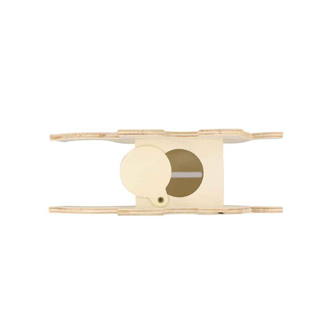 Yilmax Wooden Coin Bank - Customisable Natural Wood Savings Box