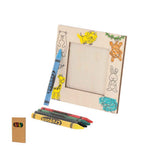 Kunku Photo Frame – Natural Wood Frame with Animal Design