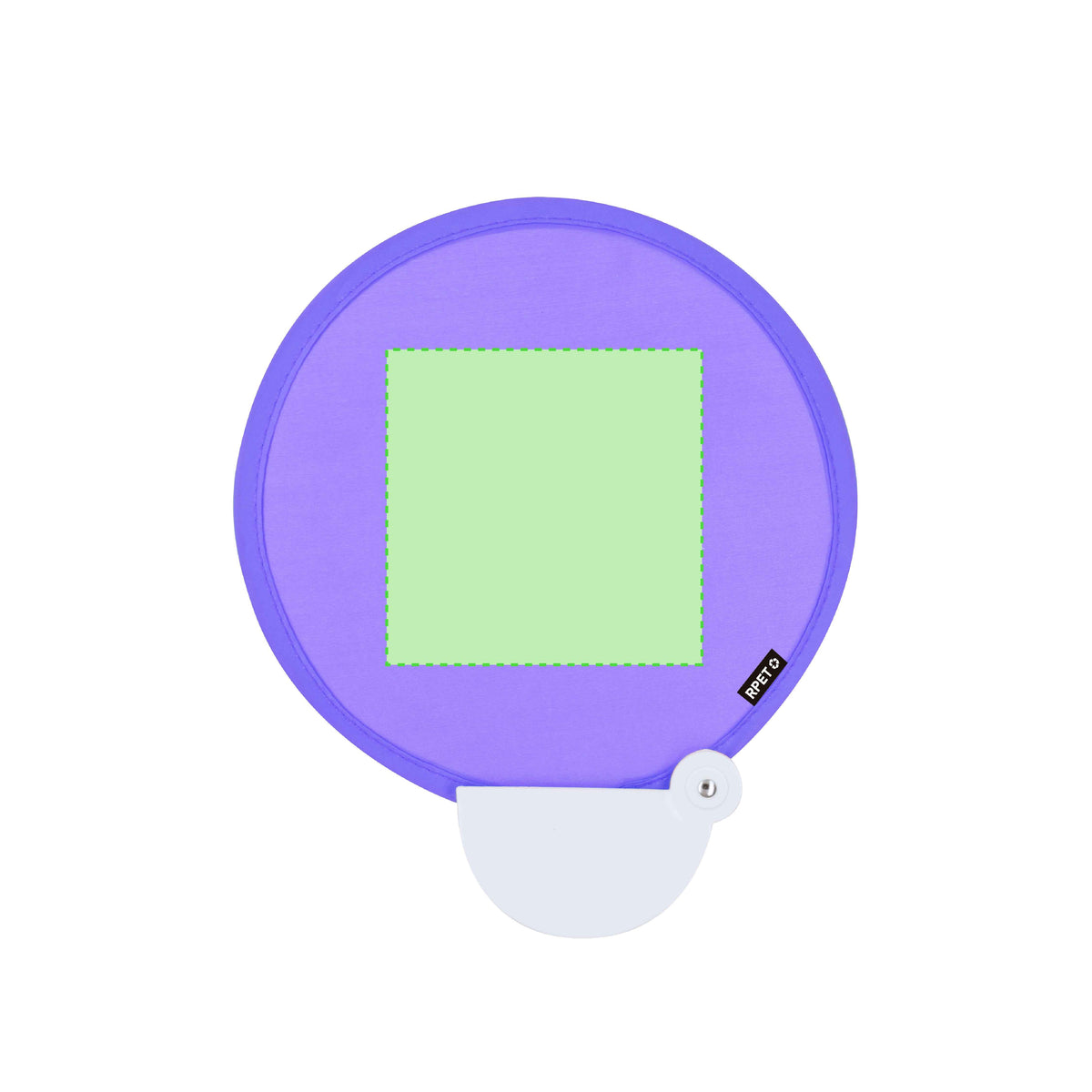 Kalinic Foldable RPET Fan - Sustainable Promotional Item for Irish Businesses