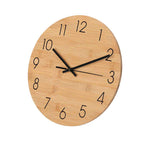 Tiwel Bamboo Wall Clock – Natural, Sustainable Timepiece