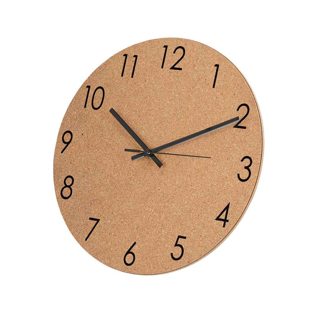 Melzer Cork Wall Clock – Stylish Natural Cork Timepiece for Irish Businesses
