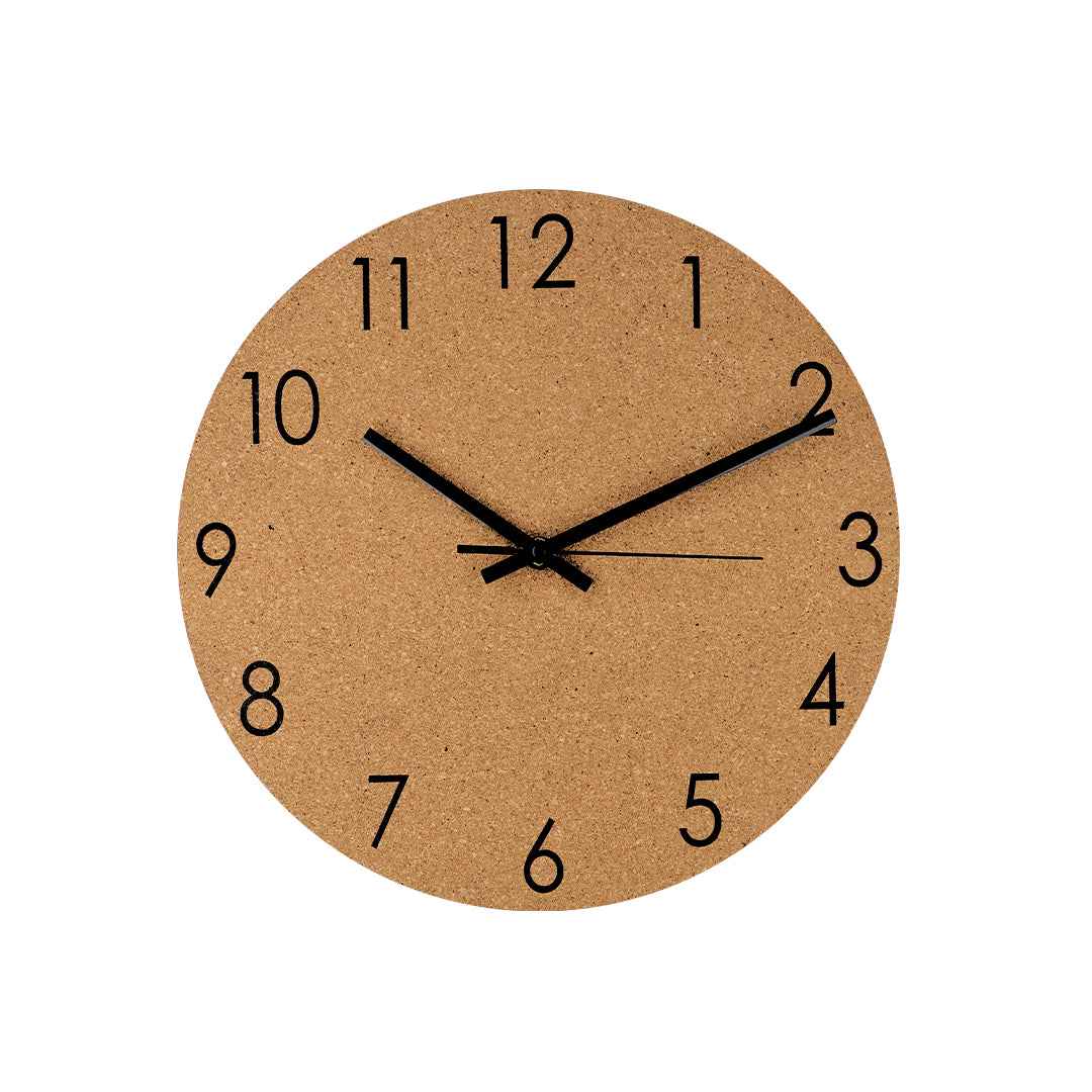 Melzer Cork Wall Clock – Stylish Natural Cork Timepiece for Irish Businesses
