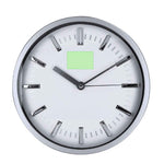 Houser Wall Clock – Elegant Aluminium and Glass Office Clock