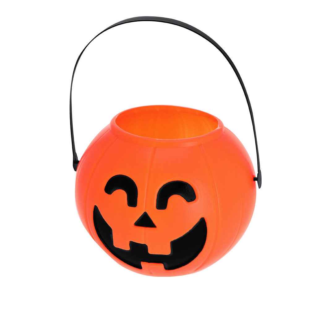 Cowel Halloween Basket – Durable Pumpkin-Shaped Handle Basket