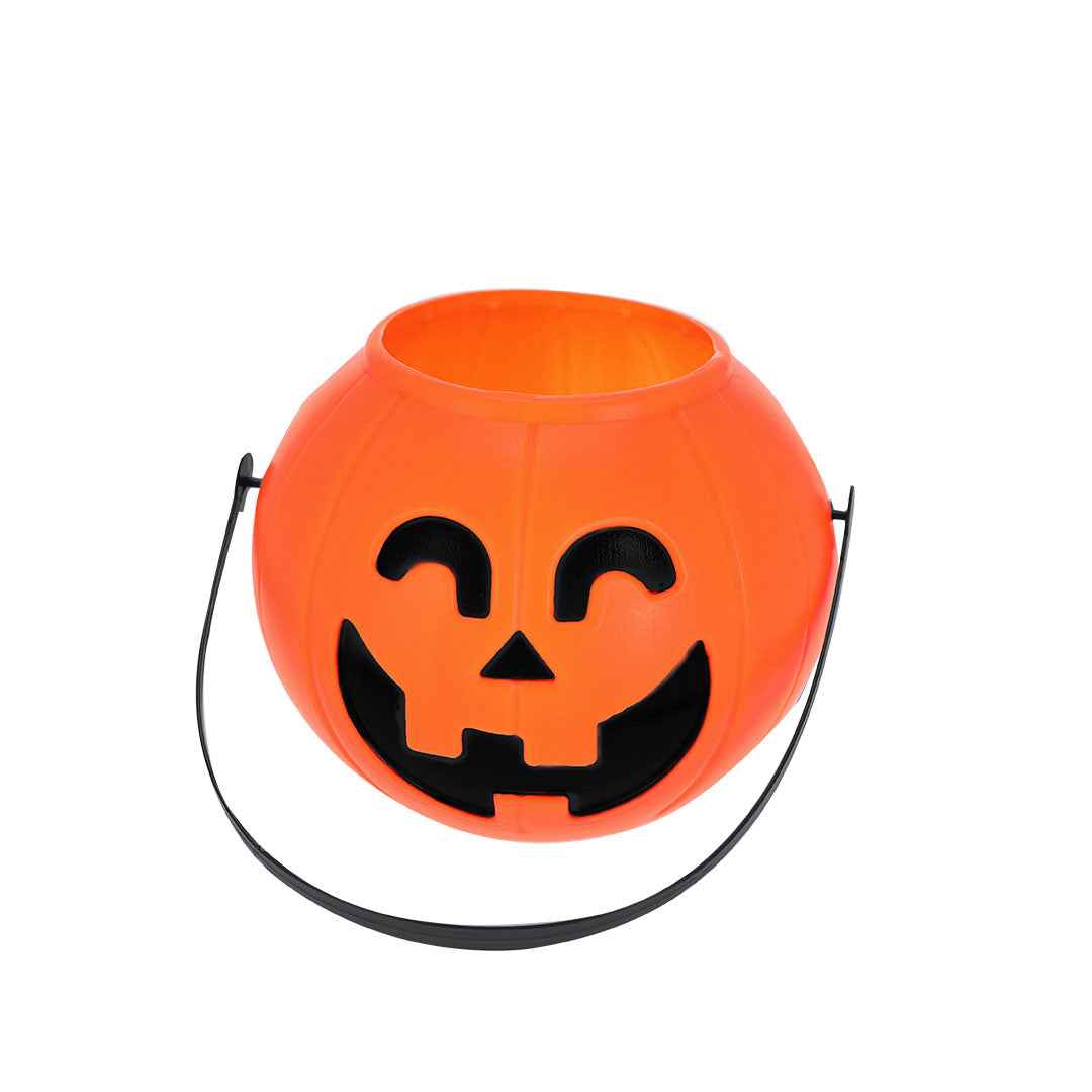 Cowel Halloween Basket – Durable Pumpkin-Shaped Handle Basket