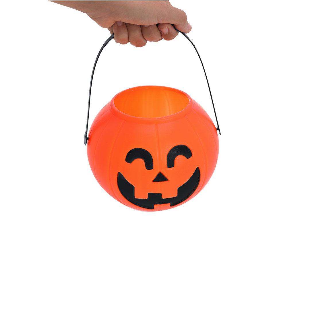 Cowel Halloween Basket – Durable Pumpkin-Shaped Handle Basket
