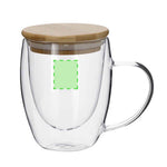 Helmar Thermal Mug – Durable Borosilicate Glass with Bamboo Lid