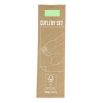 Grinox Eco-Friendly Wooden Cutlery Set with Napkin – Sustainable Takeaway Solution