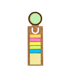 Rusnik Cork Bookmark Ruler with Sticky Notes – Sustainable Office Essential