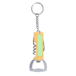 Jilar Keychain Bottle Opener – Bamboo and Stainless Steel Multi-Tool