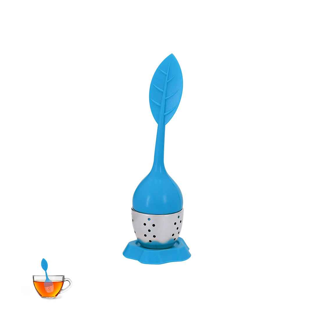 Ponar Tea Infuser – Silicone & Stainless Steel Leaf Design | Fou Tees Ireland