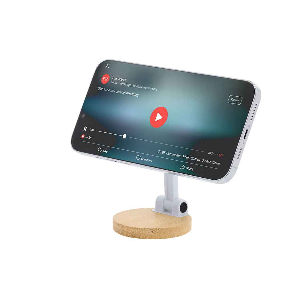 Frelix Foldable Smartphone Holder – Sustainable Bamboo Design