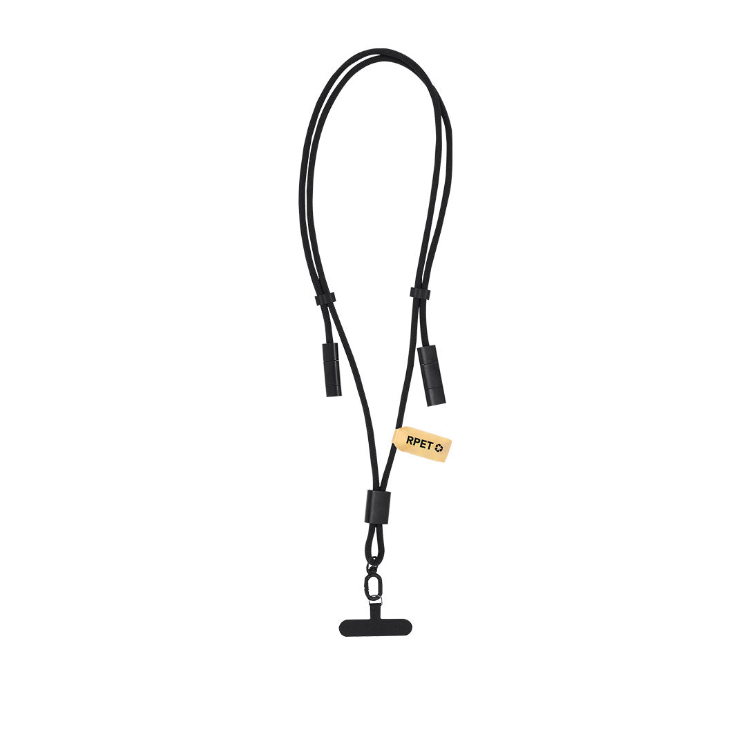 Tebrer Lanyard with Charging Cable – Sustainable Tech Accessory