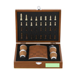 Fleet Hip Flask Set – Elegant Chessboard Design Gift