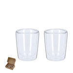 Frilux Glass Cup Set - Elegant Double-Walled Borosilicate Cups for Irish Businesses