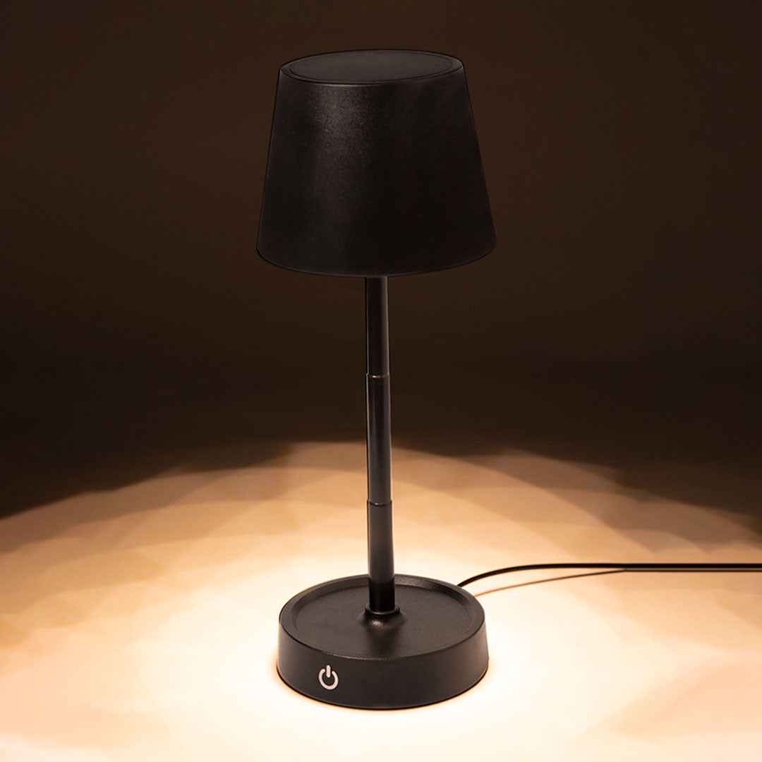 Kirsten Lamp – Rechargeable Matte Black LED Lamp