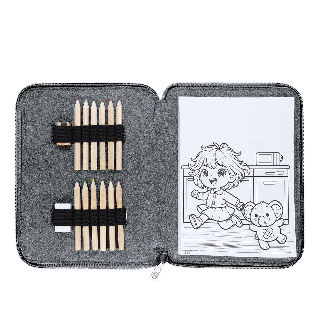 Shepher RPET Felt Colour Pencil Set for Promotional Bulk Orders in Ireland