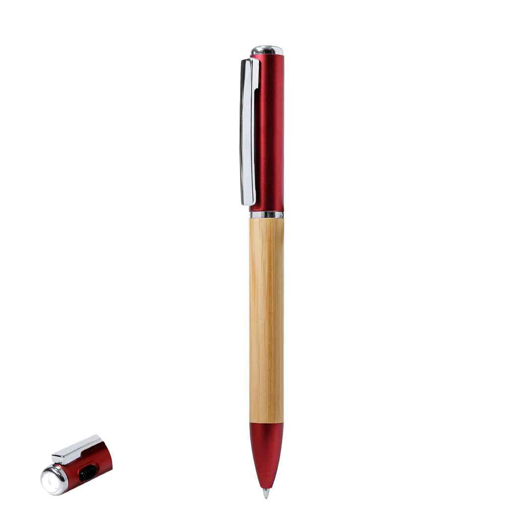 Telnay Bamboo Pen with LED Flashlight – Practical Promotional Item for Irish Businesses