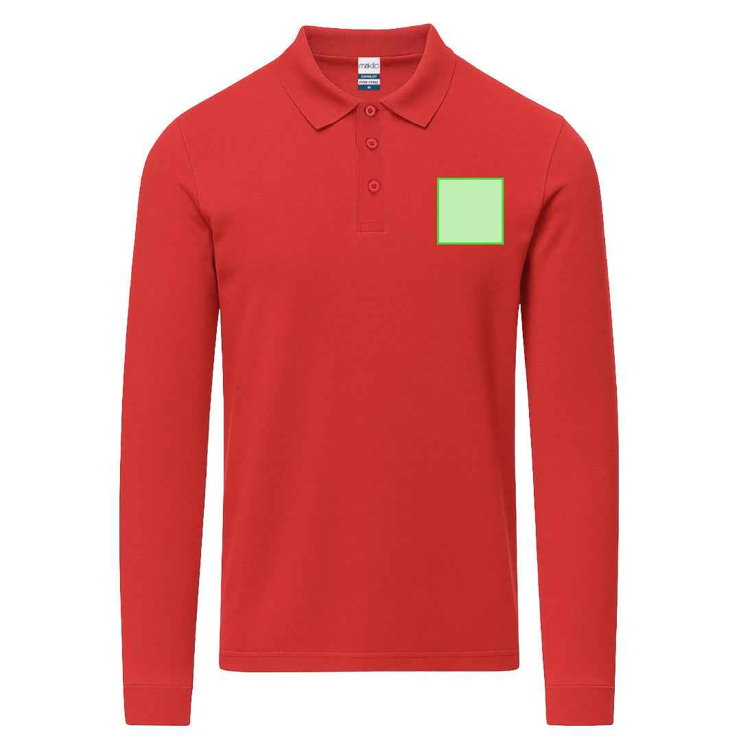 Charlot Long-Sleeve Polo Shirt for Bulk Corporate and Promotional Orders in Ireland