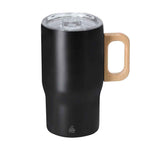 Zaran Thermal Mug – Recycled Stainless Steel Double Wall Mug with Wooden Handle