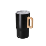 Zaran Thermal Mug – Recycled Stainless Steel Double Wall Mug with Wooden Handle