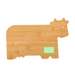 Olisar Bamboo Kitchen Board – Soft Bamboo Cutting Board with Cow Design