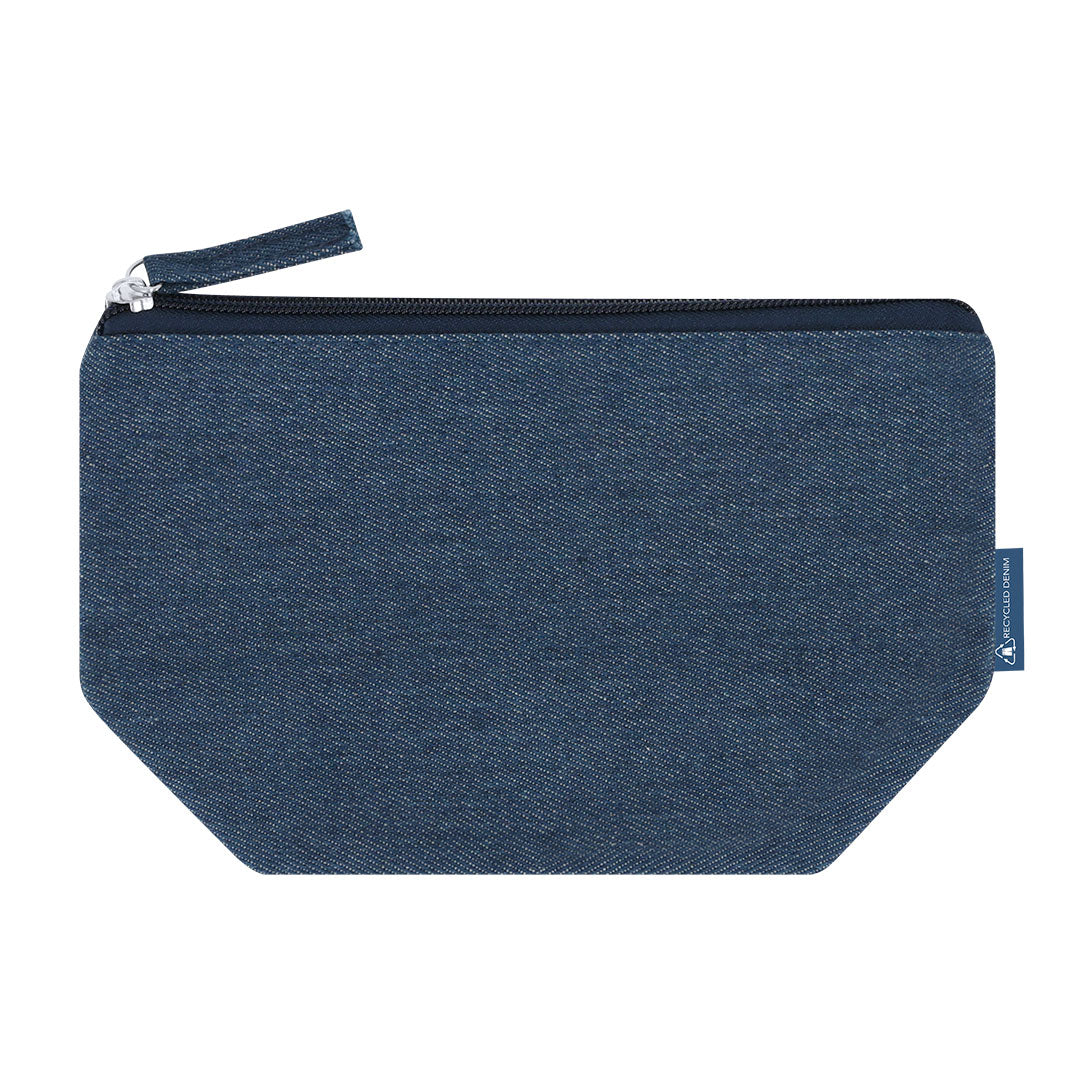 Zinnia Toiletry Bag – Durable Recycled Denim Bags for Bulk Orders | Fou Tees Ireland
