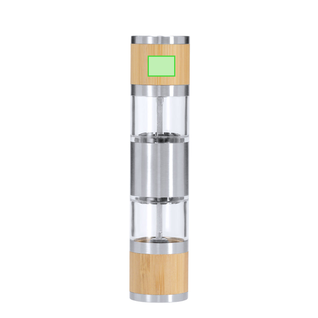 Tiamat Manual Salt and Pepper Grinder – Quality Bamboo & Stainless Steel
