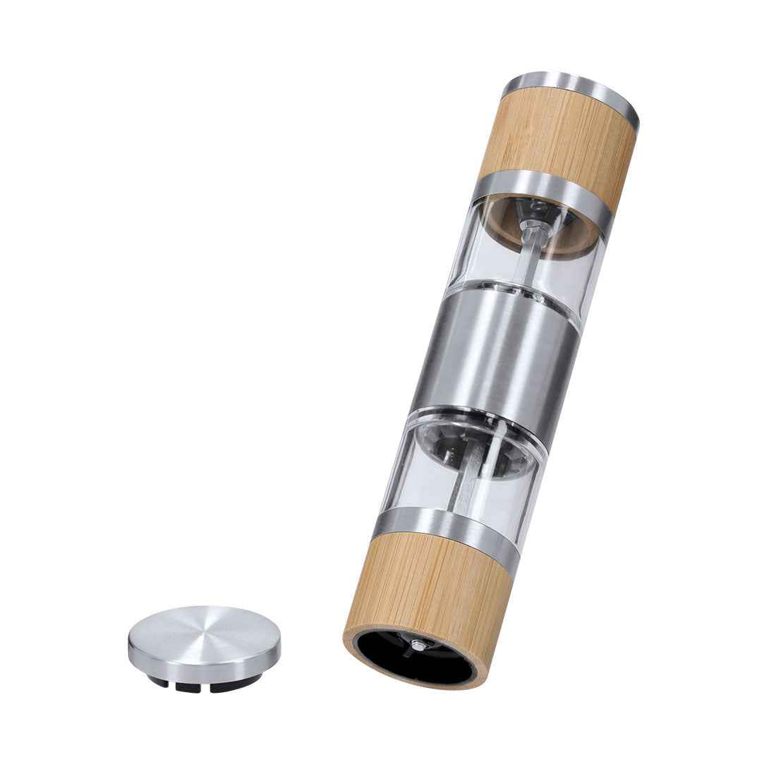 Tiamat Manual Salt and Pepper Grinder – Quality Bamboo & Stainless Steel
