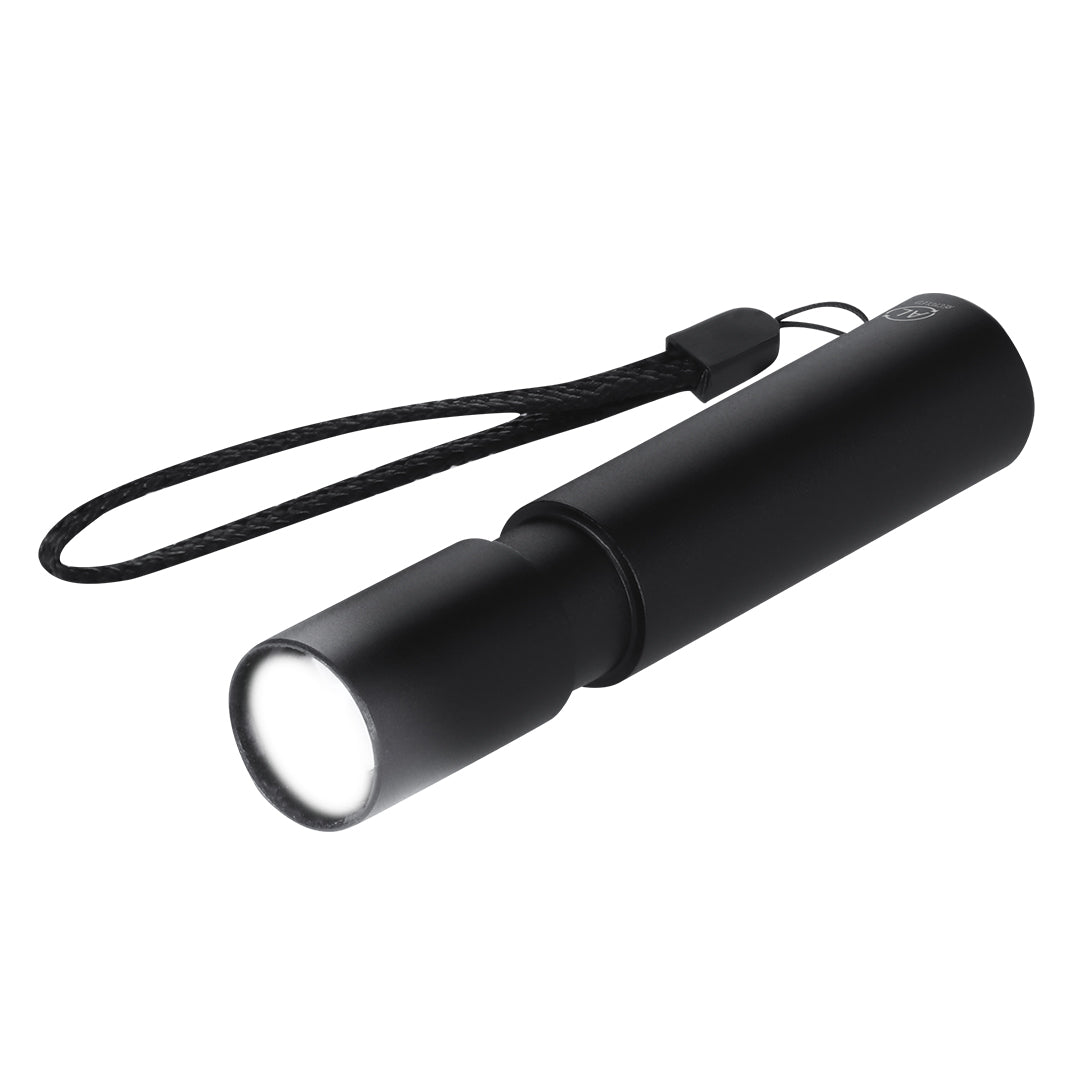 Tortol Flashlight – Durable Recycled Aluminium Torch with Zoom Function