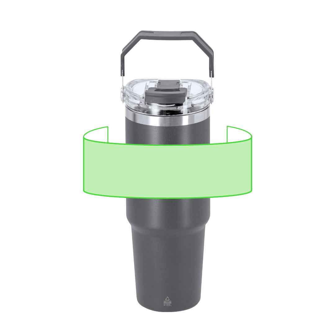Transil Thermal Vessel – Recycled Stainless Steel, 900ml Capacity | Fou Tees Ireland