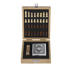 Londox Game Set – Elegant Bamboo Finish with Chess, Dice & Poker Cards