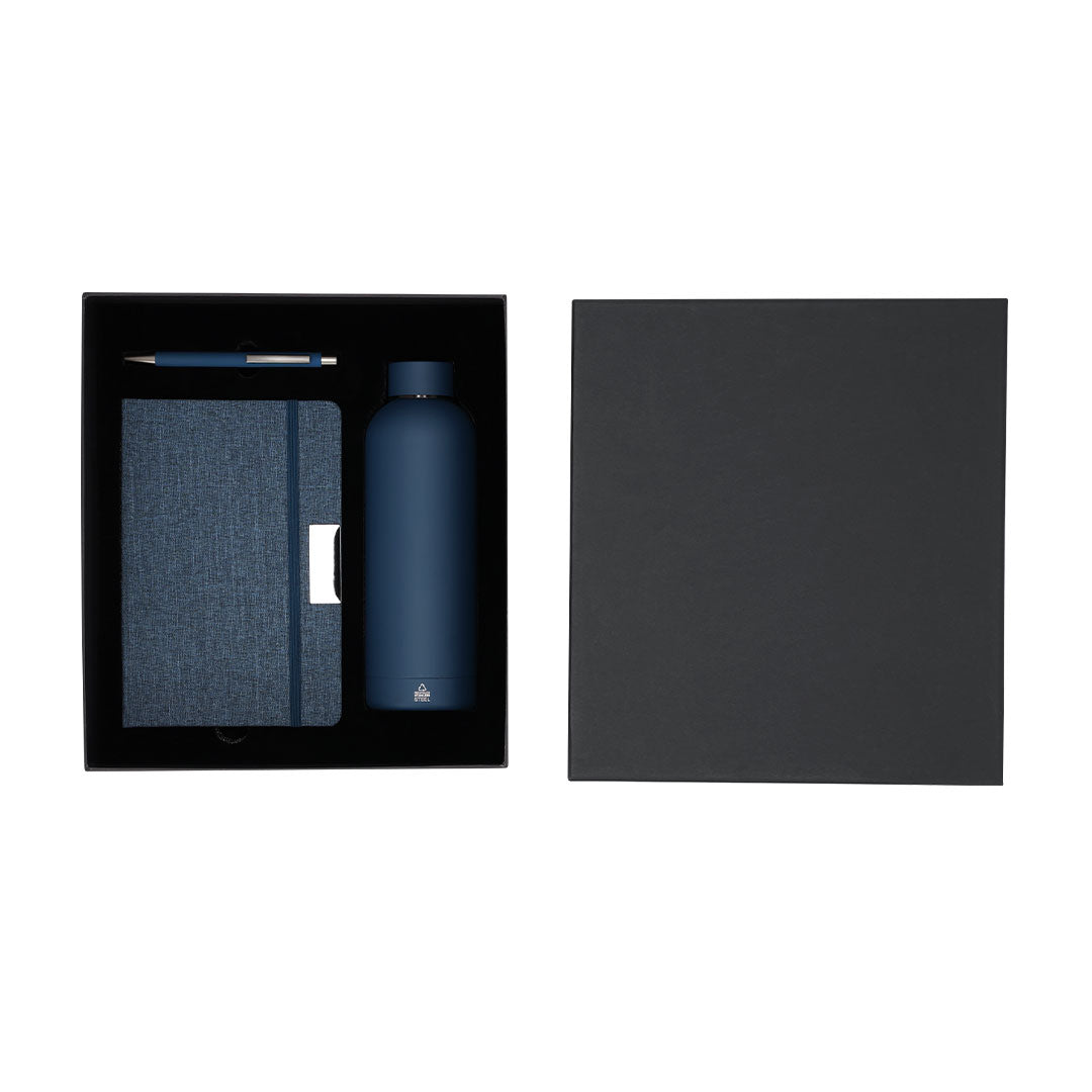 Keplix Promotional Set – Sustainable Notepad, Pen & Thermal Bottle
