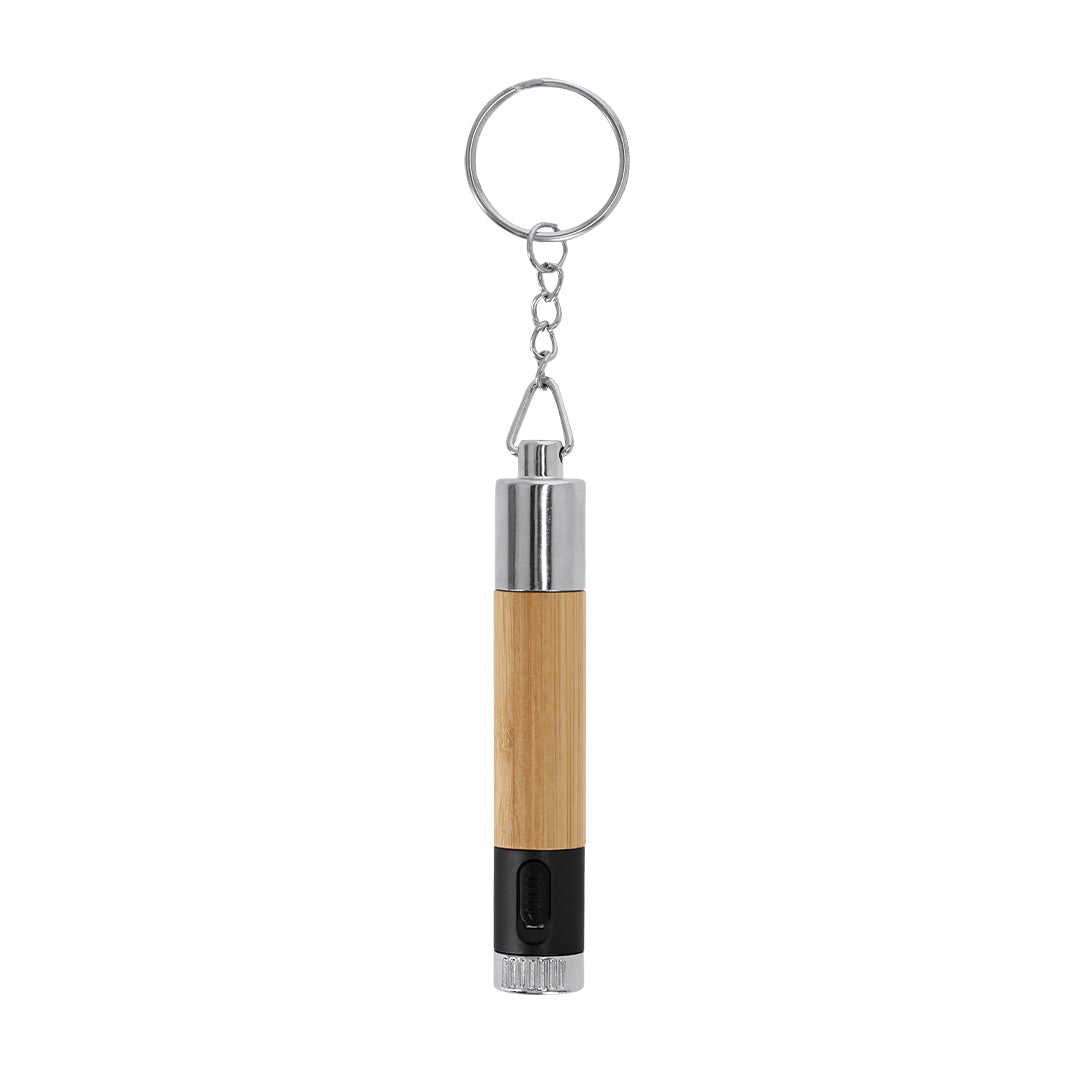 Nebula Pen with Flashlight – Bamboo Body Promotional Pen