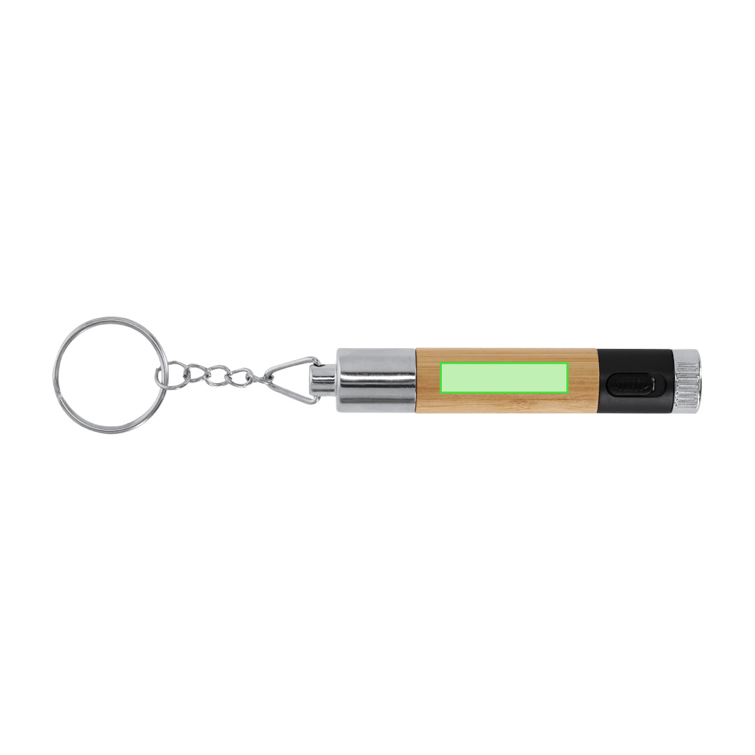 Nebula Pen with Flashlight – Bamboo Body Promotional Pen