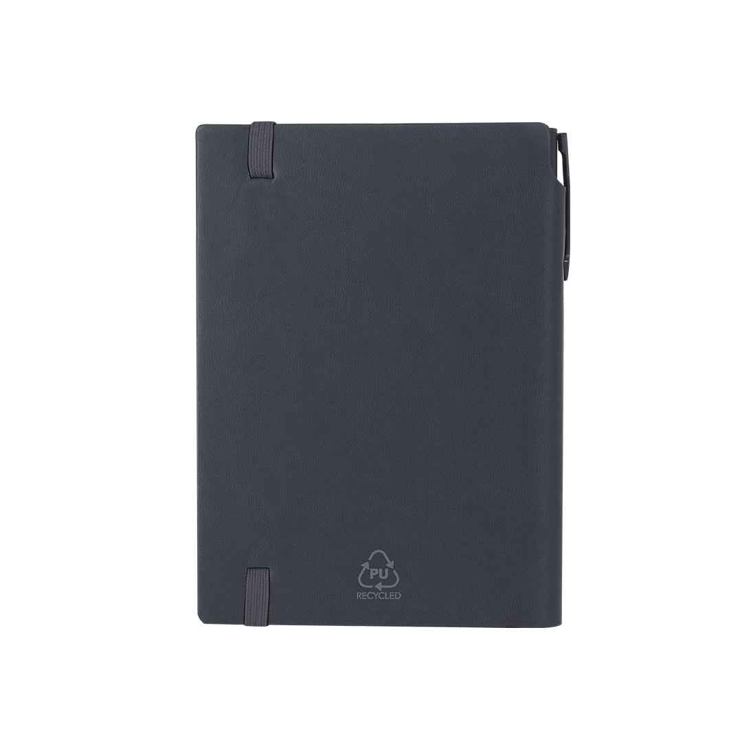 Sphere Recycled PU Notepad and Pen Set - Sustainable Office Essentials
