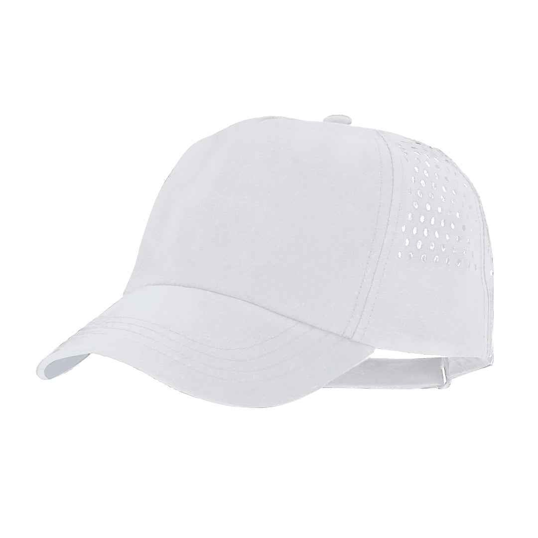 Ithaca Microfiber Cap – Breathable 5-Panel Cap with Adjustable Velcro
