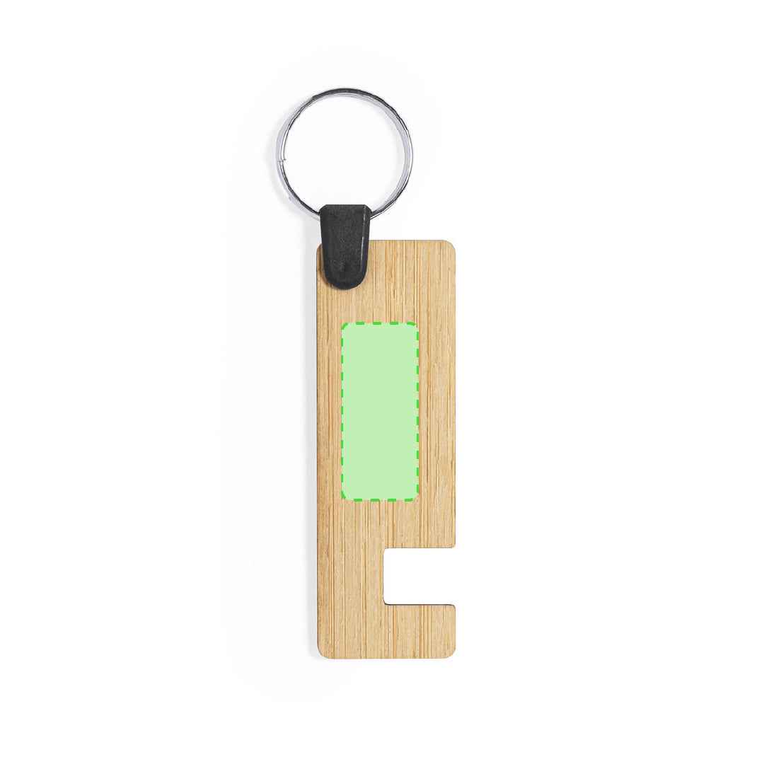 Evans Bamboo Keyring Holder – Natural and Durable Promotional Item
