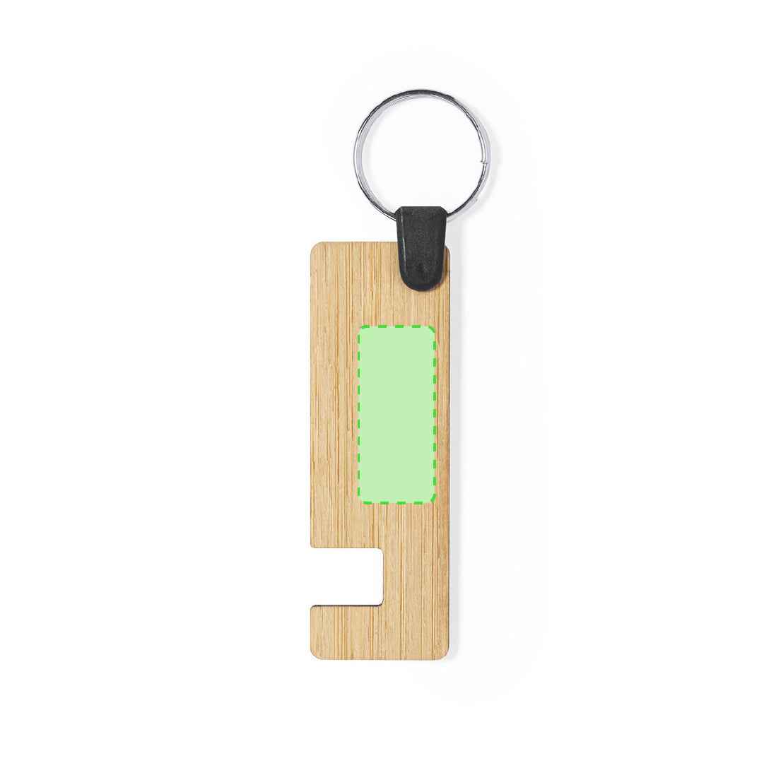 Evans Bamboo Keyring Holder – Natural and Durable Promotional Item