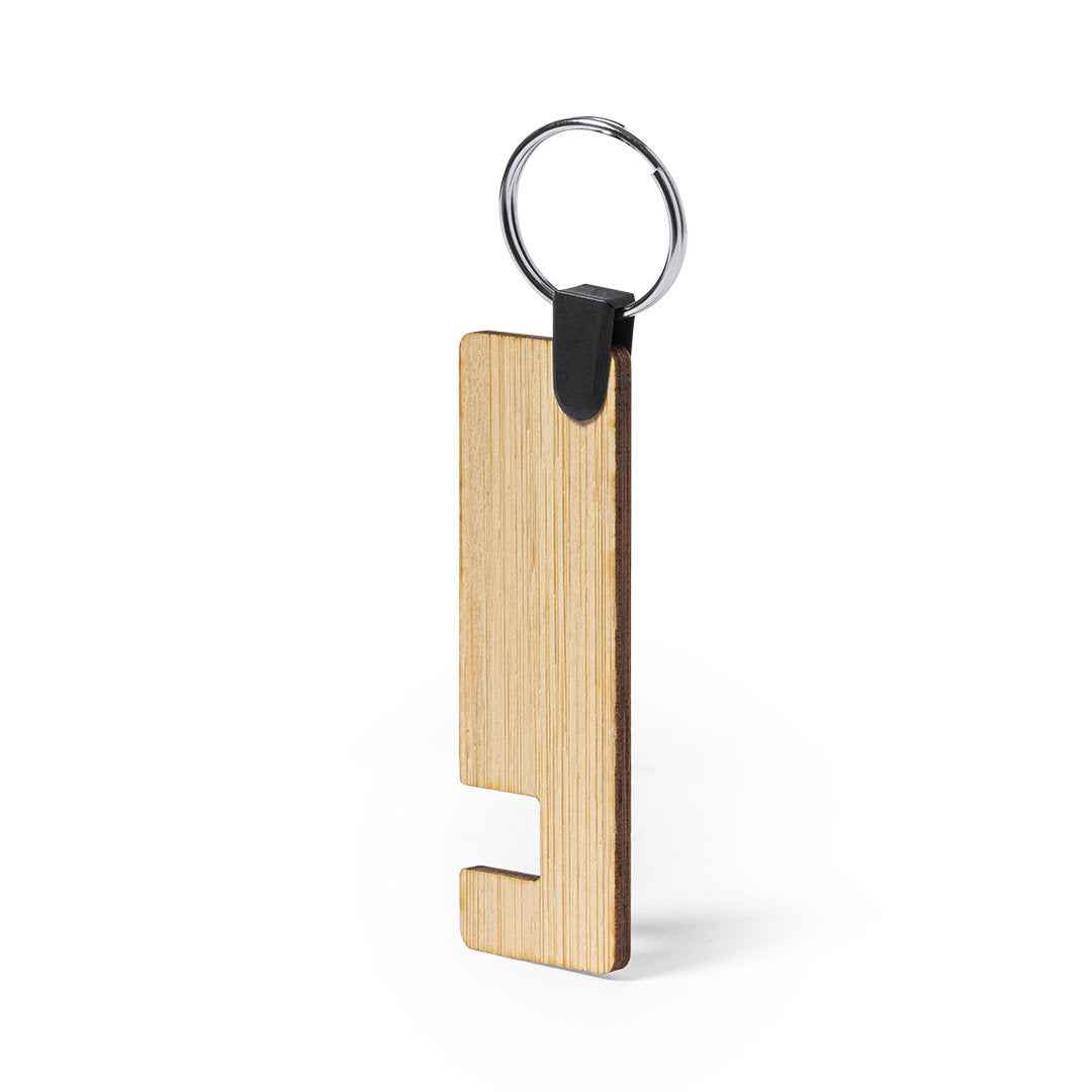 Evans Bamboo Keyring Holder – Natural and Durable Promotional Item