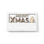 Lambet Wooden Christmas Magnet – Natural Wood Festive Decoration