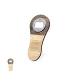 Samary Magnetic Opener – Natural Wood Finish with Branding Surface