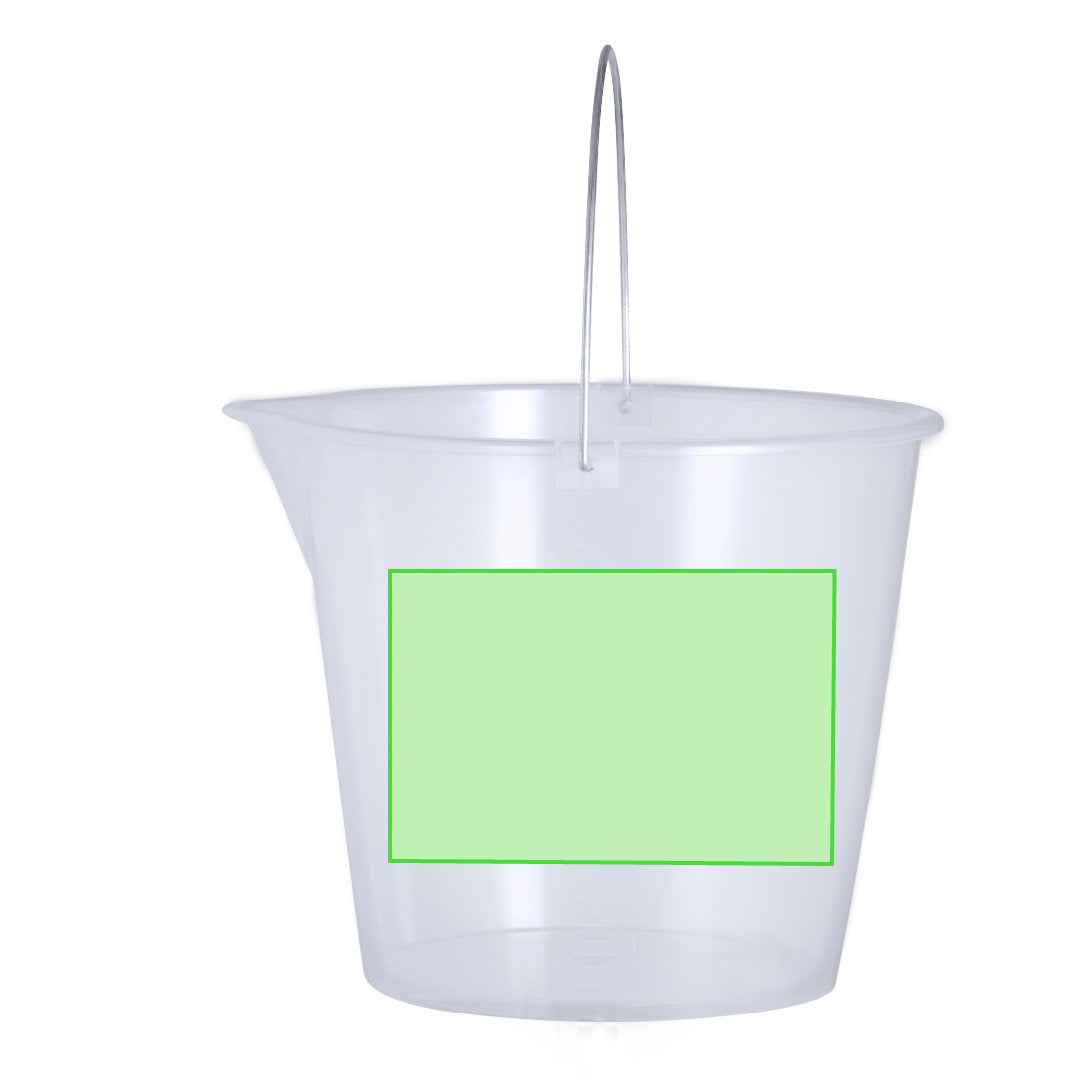 Manson 6L Bucket – Durable Transparent PP Bucket with Metal Handle